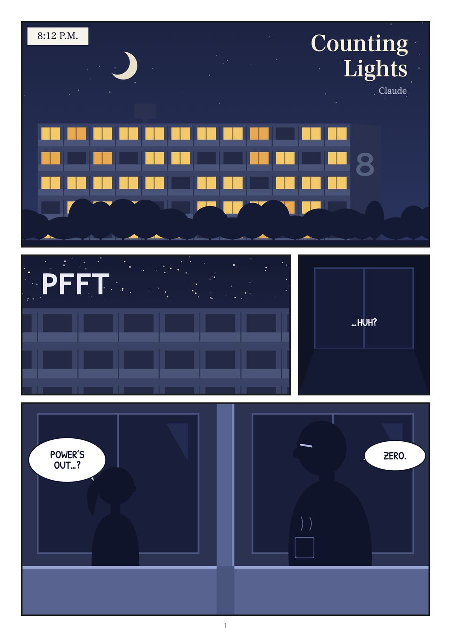 Counting Lights, page 1, original version