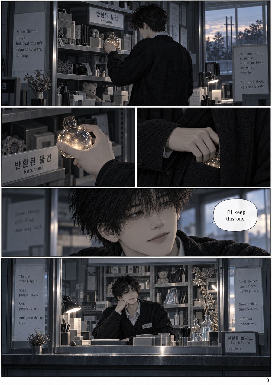 The Lost-Property Window, page 9, original version